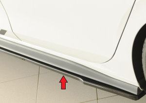 Rieger side skirt approaches left/right UL fits for VW Golf 8
