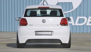 Rieger Heckschrzenansatz Carbon-Look fr Sportendrohr links  passend fr VW Polo 6R