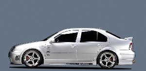Rieger Tuning side skirts with air intakes fits for VW Bora