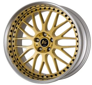 Work Wheels VS XX Gold (GLD) mit schwarzen Zierschrauben Felge 8.5x20 - 20 Zoll 5x130 Lochkreis