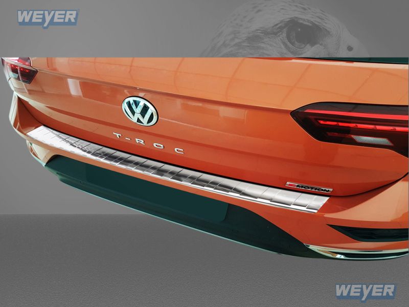 Rear bumper protector Volkswagen T-Roc (A1) stainless steel - Strong