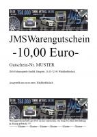 JMS Gutschein 10 Euro fr Autozubehr
