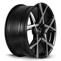 BARRACUDA PROJECT X Black brushed Surface Wheel 10x22 - 22 inch 5x120 bolt circle