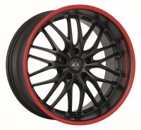 BARRACUDA VOLTEC T6 Mattblack Puresports / Color Trim rot Wheel 8x17 - 17 inch 5x112 bolt circle