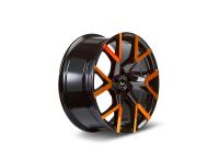 BARRACUDA TZUNAMEE EVO Black gloss Flashorange Wheel 8x18 - 18 inch 5x108 bolt circle