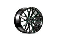 BARRACUDA PROJECT 3.0 Black gloss flashgreen Wheel 8,5x18 - 18 inch 5x108 bolt circle