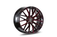 BARRACUDA PROJECT 3.0 Black gloss Flashred Wheel 8,5x18 - 18 inch 5x108 bolt circle