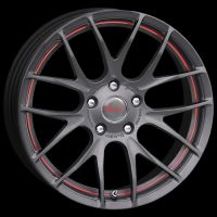 Breyton Race GTS-R Matt gun red circle undercut Wheel 7,0 X 17 - 17 inch 5x112 bold circle