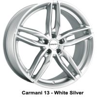 Carmani 13 Twinmax white silver Felge 8,5x19 - white silver Zoll 5x120 Lochkreis
