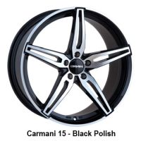 Carmani 15 Oskar black polish Wheel 7,5x18 - 18 inch 5x112 bold circle