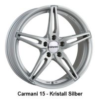 Carmani 15 Oskar kristall silber Wheel 6,5x16 - 16 inch 5x108 bold circle