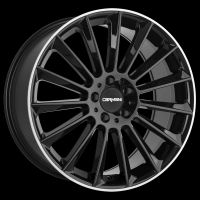 Carmani 17 Fritz black lip polish Wheel 10x22 - 22 inch 5x112 bold circle