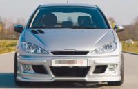 frontbumper with side air in takes Rieger Tuning fits for for Peugeot 206 + CC