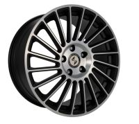 Etabeta Venti-R Black matt full pol. Wheel 7,5x18 - 18 inch 5x100 bold circle
