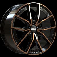 Fondmetal Elatha glossy black bronce machined Wheel 8.5x19 - 19 inch 5x112 bold circle