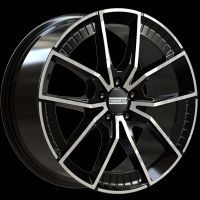 Fondmetal Elatha glossy black machined Wheel 8.5x21 - 21 inch 5x112 bold circle