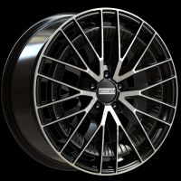 Fondmetal Kari glossy black machined Wheel 8.5x20 - 20 inch 5x112 bold circle