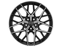 MSW 74 GLOSS BLACK FULL POLISHED Wheel 8x18 - 18 inch 5x120 bold circle