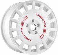 OZ RALLY RACING White with red letters Wheel 8,5x19 - 19 inch 5x108 bold circle