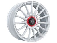 OZ SUPERTURISMO EVOLUZIONE WRC WHITE + RED LET. Wheel 8,5x19 - 19 inch 5x108 bold circle