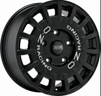OZ RALLY RACING MATT BLACK+SIL.LETT. Wheel 8x18 - 18 inch 5x112 bold circle