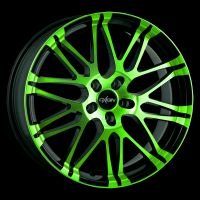 Oxigin 14 Oxrock neon green polish Felge 8,5x20  - 20 Zoll 5x114,3 Lochkreis