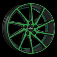 Oxigin 20 Attraction neon green polish Wheel 8,5x19 - 19 inch 5x108 bold circle