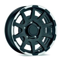 Sparco SPARCO DAKAR MATT BLACK LIP POLISHED Wheel 5,5x16 - 16 inch 5x139,7 bolt circle