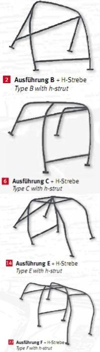 Wiechers H- Strebe (herausnehmbar) Option nur in Verbindung mit dem berollbgel bestellbar Stahl St. 52