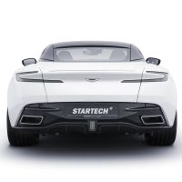 Startech exhaust tips silver, bracket carbon fits for Aston Martin DB11