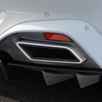 Startech exhaust tips black with carbon bracket fits for Aston Martin Vantage AM6