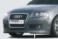 Front lip spoiler Rieger tuning, street legal fits for Audi A3 8P