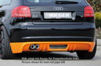 rear apron rieger tuning  fits for Audi A3 8P