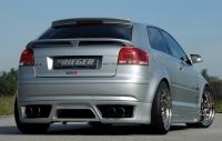 Rear apron rieger tuning  fits for Audi A3 8P