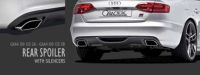 caractere rear apron inclusive 2 rear muffler, 1 end tip left and right fits for Audi A4 B8 ab 07