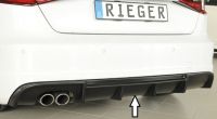 Rieger rear diffusor insert for two tips left fits for Audi A3 8V