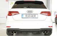 Rieger rear diffuser FL duplex S-Line fits for Audi A3 8V