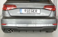 Rieger rear diffuser FL S-Line fits for Audi A3 8V