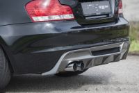 Rieger Rear insert for double tips left black gloss fits for BMW E81 / E82 / E87 / E88