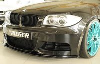 front splitter Rieger black gloss fits for BMW E81 / E82 / E87 / E88