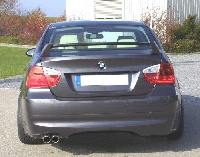 Heckansatz Spirit ohne Carboneinsatz fr Auspuffanlage links passend fr E90 Limousine Kerscher Tuning passend fr BMW E90 / E91