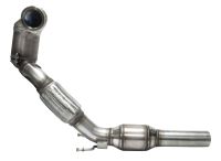 BN Pipes VW Golf 7 downpipe with middle muffler and 200 cpsi kat