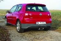 BN Pipes VW Golf 5 rear muffler, fits R32 in the apron