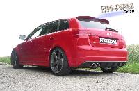 BN Pipes Audi RS3 8P MSD + ESD with flap for Sportback