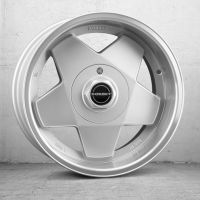 Borbet A silver polished Wheel 7,5x16 inch 4x100 bolt circle