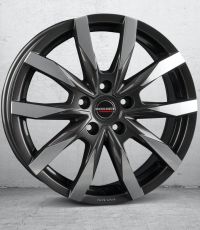 Borbet CW5 mistral anthracite glossy polished Wheel 6,5x16 inch 5x120 bolt circle