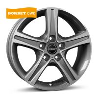 Borbet CWD mistral anthracite glossy polished Wheel 6x15 inch 5x118 bolt circle