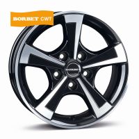 Borbet CWT black polished glossy Wheel 6x15 inch 5x112 bolt circle