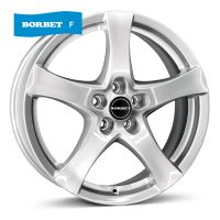 Borbet F brilliant silver Wheel 6x15 inch 4x100 bolt circle