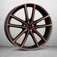 Borbet W black copper polished matt Wheel 8x20 inch 5x112 bolt circle